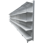 Стеллаж торговый пристенный 1100 см (тип 43)