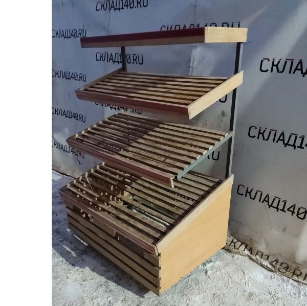 Купить Овощной развал 127/88/177 сталь/дерево 4 полки