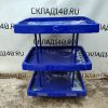 Купить Стойка торговая 91/70/125 пластик 3 полки синяя PEPSI