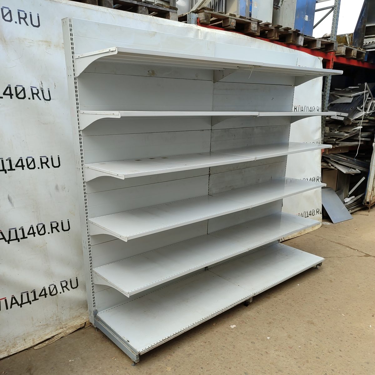 Купить Стеллаж торговый пристенный линия 250 см (тип 18)