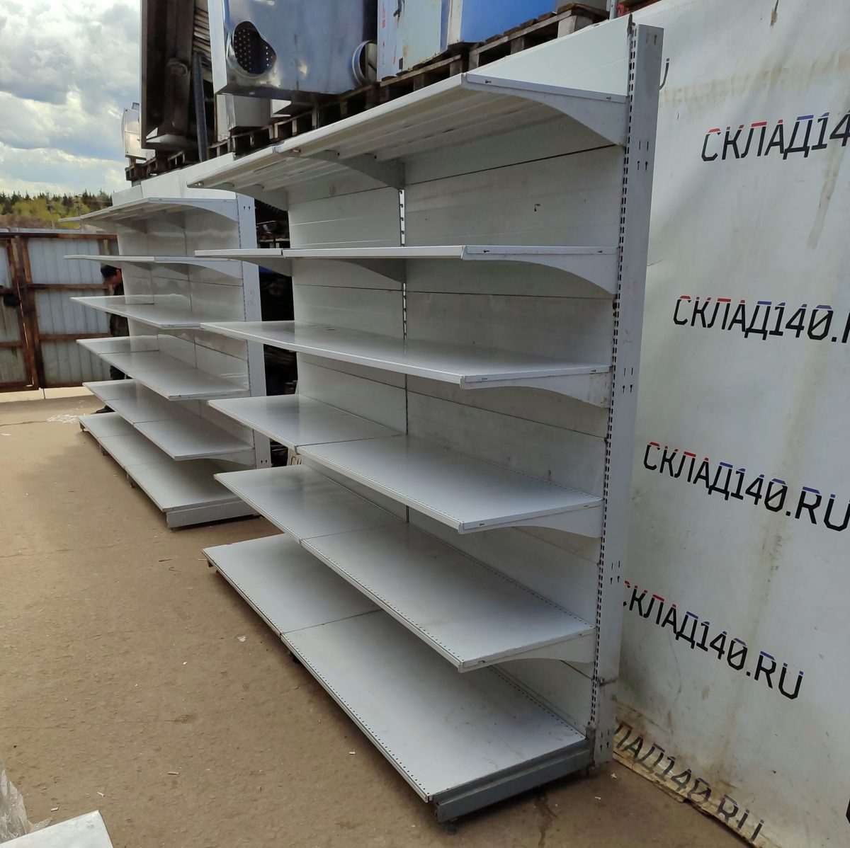 Купить Стеллаж торговый пристенный линия 250 см (тип 18)