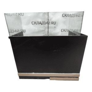 Прилавок 147/58/151 лдсп/стекло черная