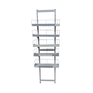 Стойка прикассовая 21/53/170 белая 5 полок