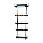 Стойка прикассовая 18/54/170 черная 5 полок