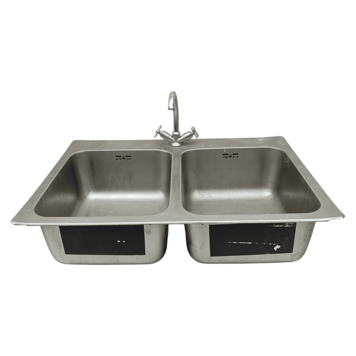 Купить Врезная кухонная мойка 2 секция 72/52/18