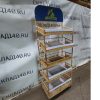 Купить Стойка торговая плетенная для выкладки хлеба 75/40/215 5 полок каравай