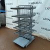 Купить Стеллаж торговый островной сетчатый серый 71/83/164 5 полок