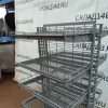 Купить Стеллаж торговый островной сетчатый серый 71/83/164 5 полок