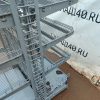 Купить Стеллаж торговый островной сетчатый серый 71/83/164 5 полок