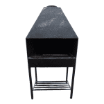 Мангал стальной 100/54/106 глубина 19+вытяжной зонт стальной 100/56/64