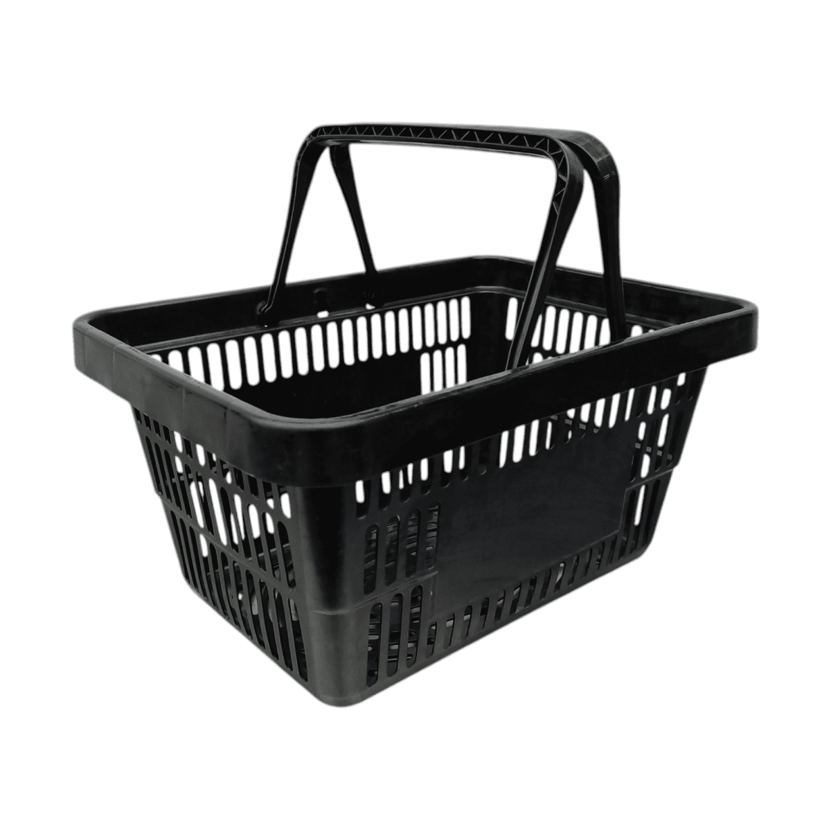 Купить Корзина пластиковая покупательская черная