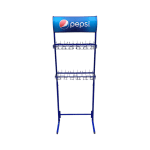 Стойка прикассовая Pepsi 43/68/192 синяя 2 полки(крючки)