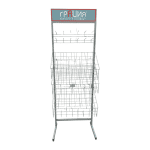 Стойка прикассовая Грация 56/74/215 белая 12 крючков 3 полки