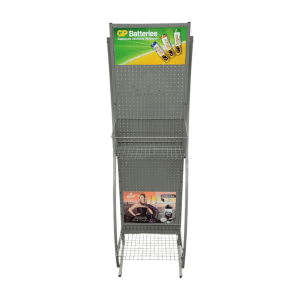 Стойка прикассовая GP 40/53/173 серая 2 полки