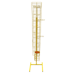 Стойка прикассовая 41/43/170 желтая 18 крючков
