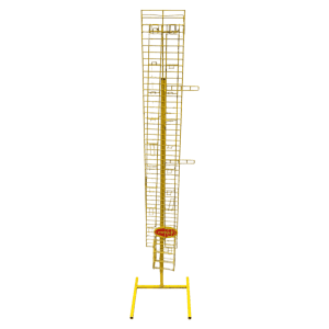 Стойка прикассовая 41/43/170 желтая 18 крючков