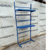 Купить Стойка прикассовая 42/95/210 голубая 2 полки