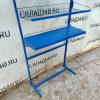 Купить Стойка прикассовая 42/95/210 голубая 2 полки
