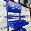Купить Стойка прикассовая Pepsi 47/54/221 синяя 2 полки