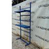 Купить Стойка прикассовая 42/95/210 голубая 2 полки