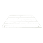 Полка решетка 740/585 2 борта