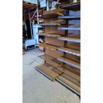 Стеллаж торговый сетчатый коричневый 104/222 5п 40 осн50