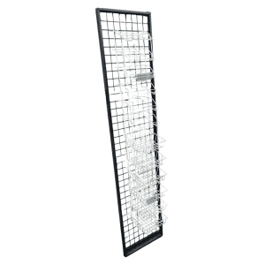 Стойка прикассовая 44/25/184 черная/белая 12 полок