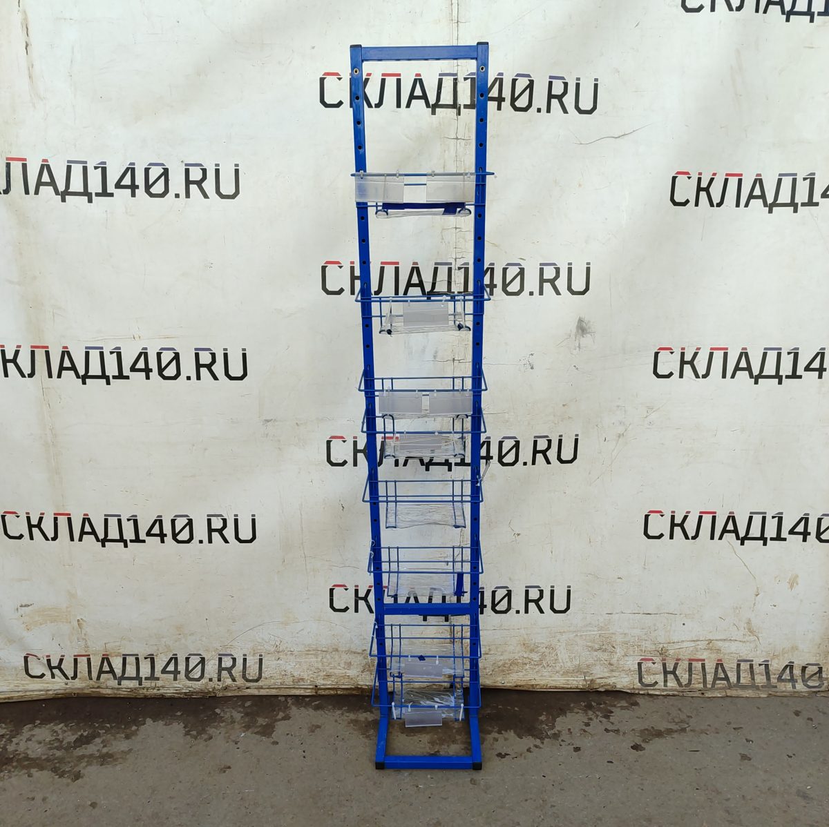 Купить Стойка прикассовая 30/31/182 голубая 16 крючков