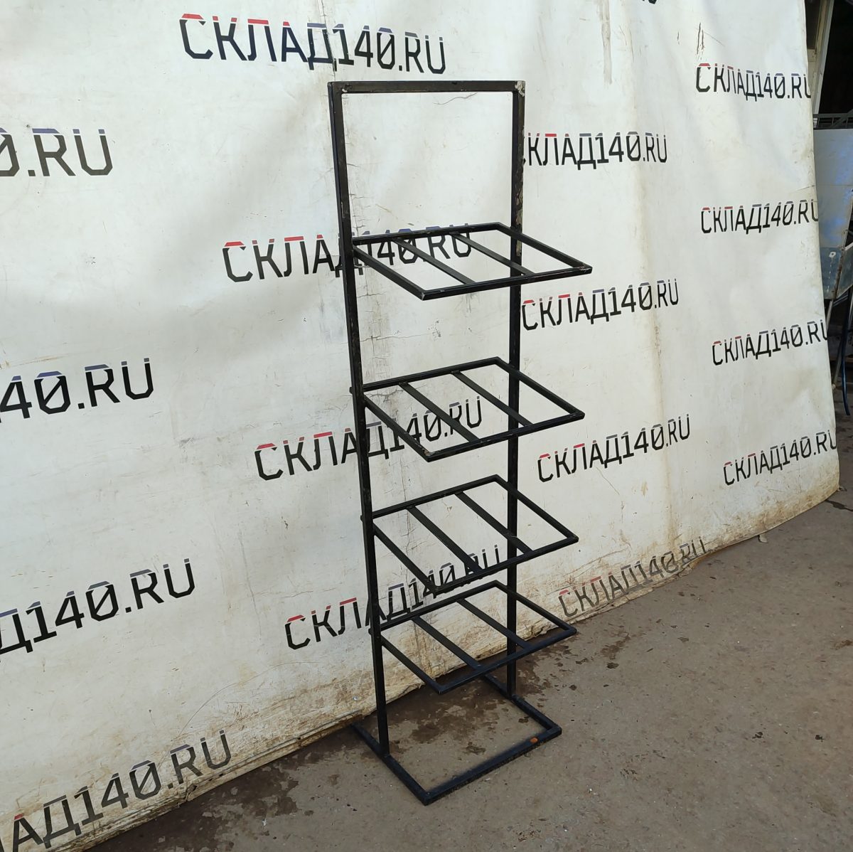 Купить Стойка прикассовая 47/37/164 черная 4 полки