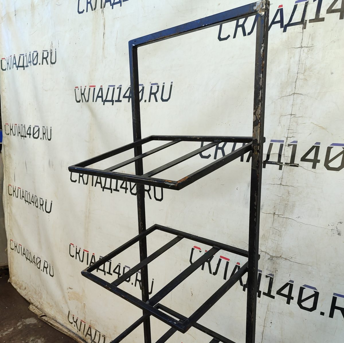 Купить Стойка прикассовая 47/37/164 черная 4 полки