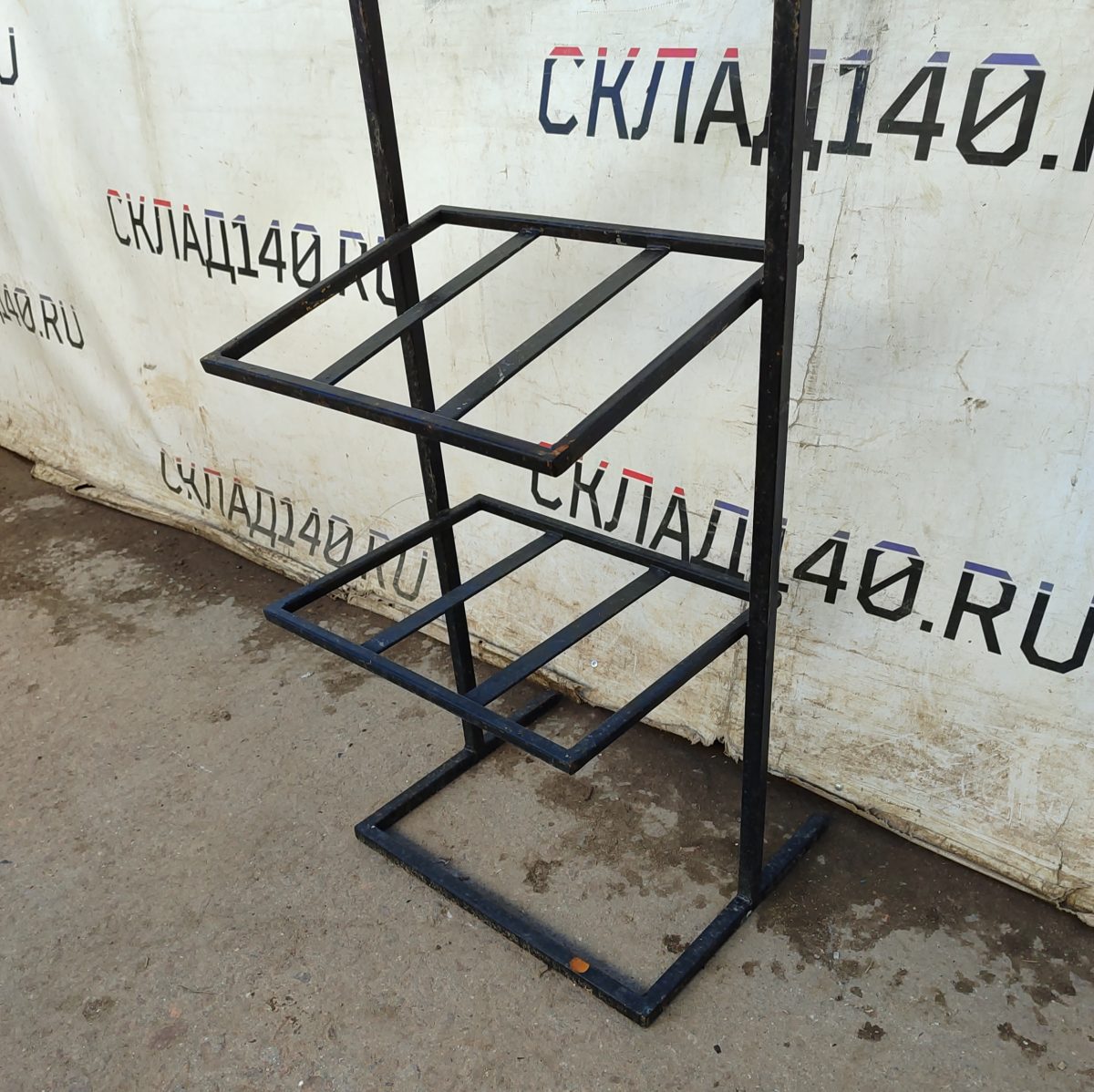 Купить Стойка прикассовая 47/37/164 черная 4 полки