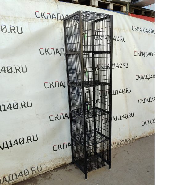 Купить Сумочница сетка черная сталь 45/45/230 5 ячеек