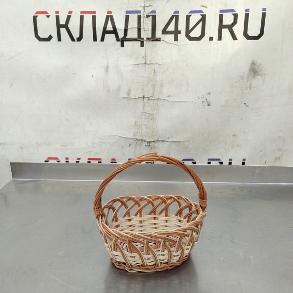 Купить Корзина плетеная 20/14/10 с ручкой овал