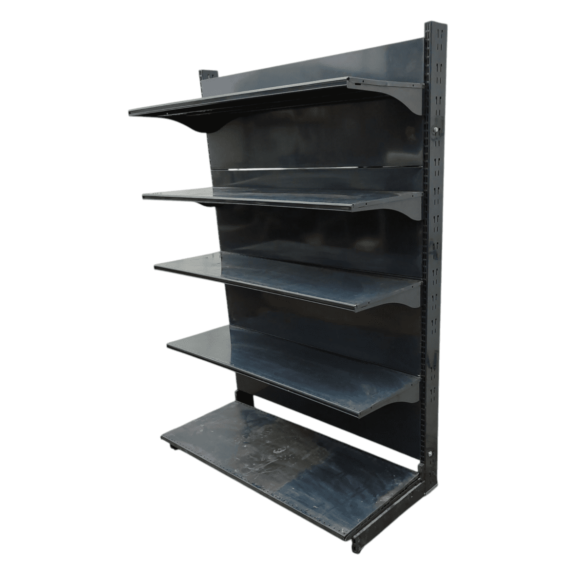 Купить Стеллаж торговый серый 125/183 4п40 основание 50