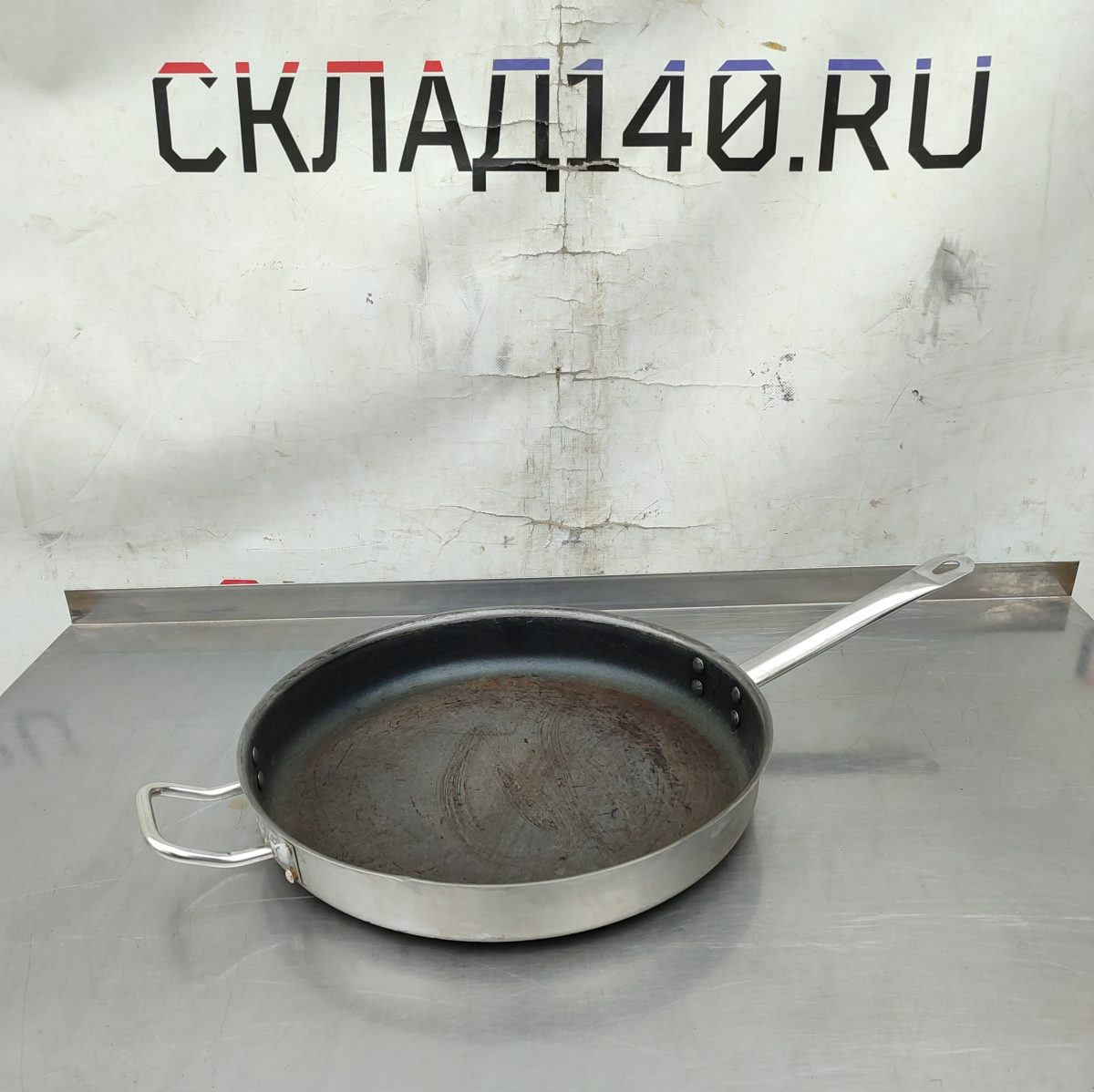 Купить Сковорода Luxstahl д38/6 ручка 24