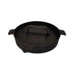 Сковорода MYRON COOK чугун для цыпленка табака с прессом на подставке 27 см