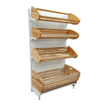 Стеллаж хлебный 125/228 сталь белый