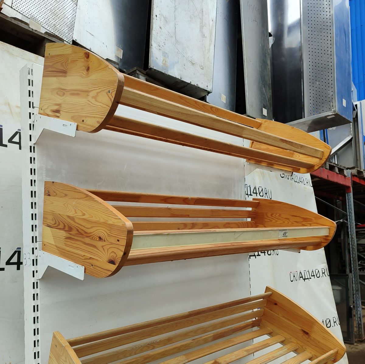 Купить Стеллаж хлебный 125/228 сталь белый