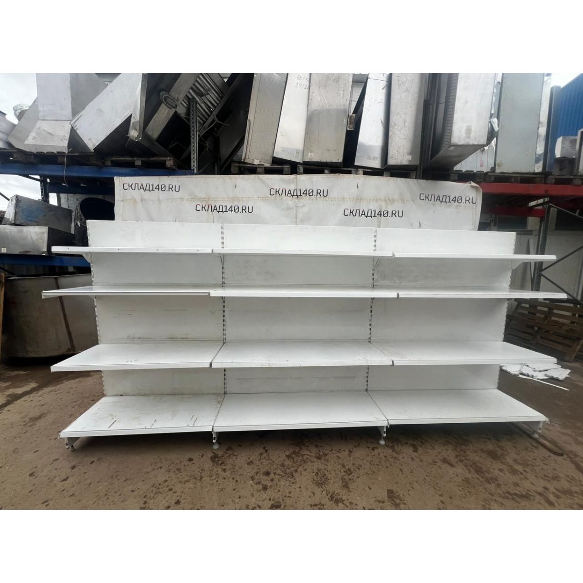 Купить Стеллаж торговый островной линия 350 см (тип 33)