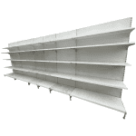 Стеллаж торговый пристенный линия 585 см (тип 33)