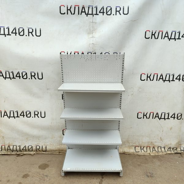 Купить Стеллаж торговый прикассовый серый 70/132 3п31 основание 50