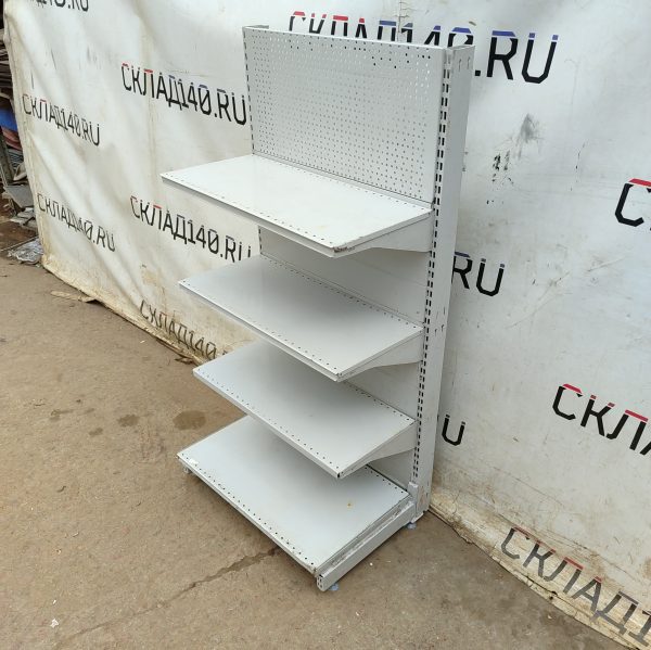 Купить Стеллаж торговый прикассовый серый 70/132 3п31 основание 50