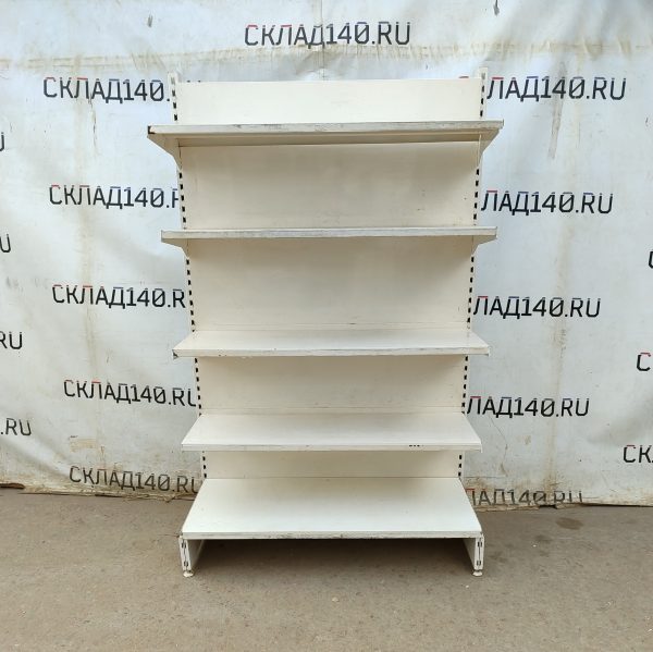 Купить Стеллаж торговый белый 128/203 4п40 основание 60
