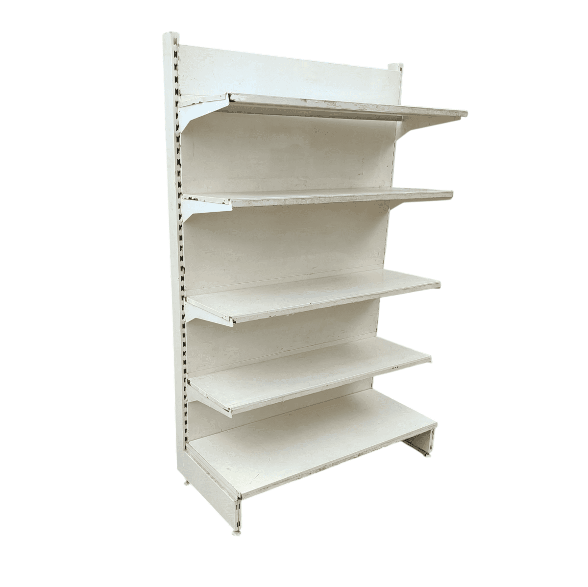 Купить Стеллаж торговый белый 128/203 4п40 основание 60