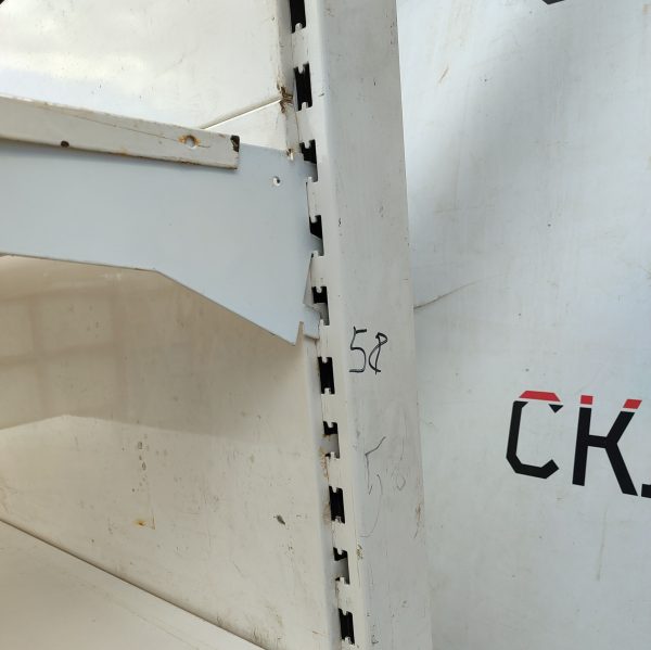 Купить Стеллаж торговый белый 128/203 4п40 основание 60