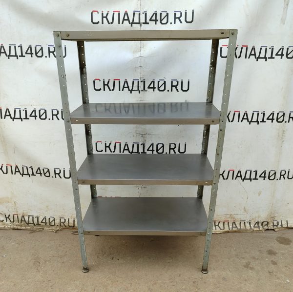 Купить Стеллаж ATESY СТК-С 400/1200/1600 (120/40/163 разборный ноги цинк 4 полки)
