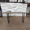Купить Стол Айсберг 200/240/114 дерево/сталь коричневый/черный угловый барный
