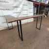 Купить Стол Айсберг 200/240/114 дерево/сталь коричневый/черный угловый барный