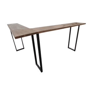 Стол Айсберг 200/240/114 дерево/сталь коричневый/черный угловый барный