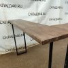 Купить Стол Айсберг 200/240/114 дерево/сталь коричневый/черный угловый барный